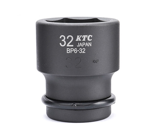 KTC インパクトソケット 差込角19.0mm(19.0sq.)(3/4) サイズ32mm 六角 ピン・リング付 (BP6-32P)(4989433155449) 京都機械工具