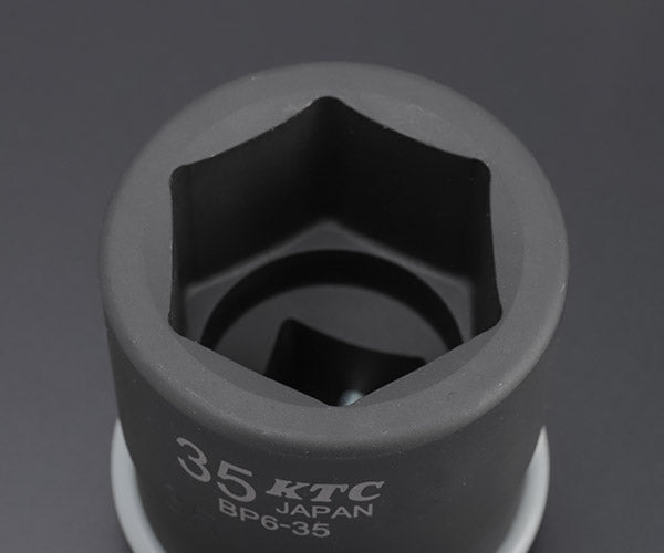 KTC インパクトソケット 差込角19.0mm(19.0sq.)(3/4) サイズ35mm 六角 ピン・リング付 (BP6-35P)(4989433155456) 京都機械工具