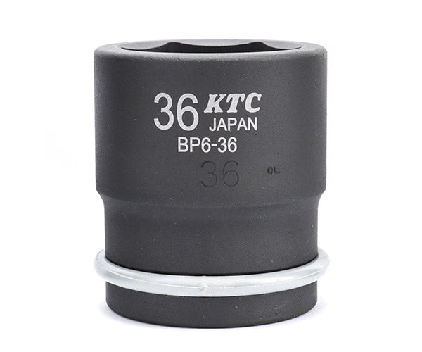 KTC インパクトソケット 差込角19.0mm(19.0sq.)(3/4) サイズ36mm 六角 ピン・リング付 (BP6-36P)(4989433155463) 京都機械工具