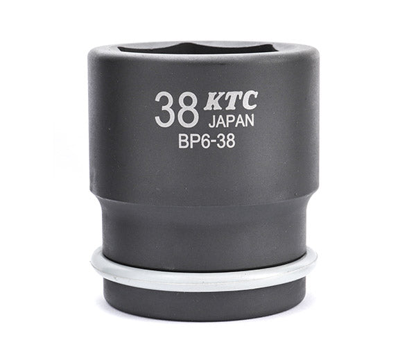 KTC インパクトソケット 差込角19.0mm(19.0sq.)(3/4) サイズ38mm 六角 ピン・リング付 (BP6-38P)(4989433155470) 京都機械工具