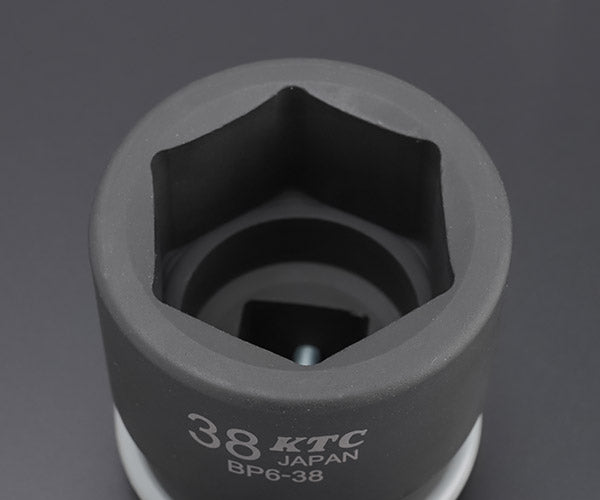 KTC インパクトソケット 差込角19.0mm(19.0sq.)(3/4) サイズ38mm 六角 ピン・リング付 (BP6-38P)(4989433155470) 京都機械工具