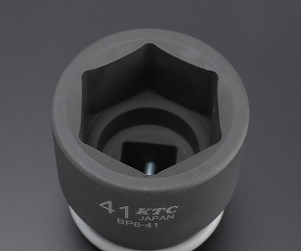KTC インパクトソケット 差込角19.0mm(19.0sq.)(3/4) サイズ41mm 六角 ピン・リング付 (BP6-41P)(4989433155487) 京都機械工具