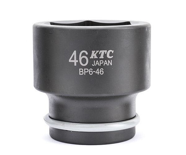 KTC インパクトソケット 差込角19.0mm(19.0sq.)(3/4) サイズ46mm 六角 ピン・リング付 (BP6-46P)(4989433155494) 京都機械工具