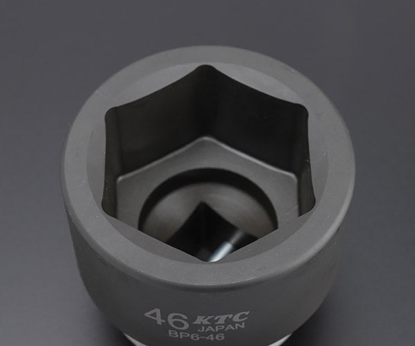 KTC インパクトソケット 差込角19.0mm(19.0sq.)(3/4) サイズ46mm 六角 ピン・リング付 (BP6-46P)(4989433155494) 京都機械工具