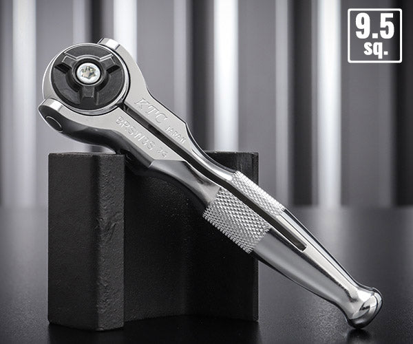 KTC BRSW3S 9.5sq. ショートスイベルラチェットハンドル コンパクトヘッド 送り角5° 3/8 9.5角 首振りラチェットハンドル