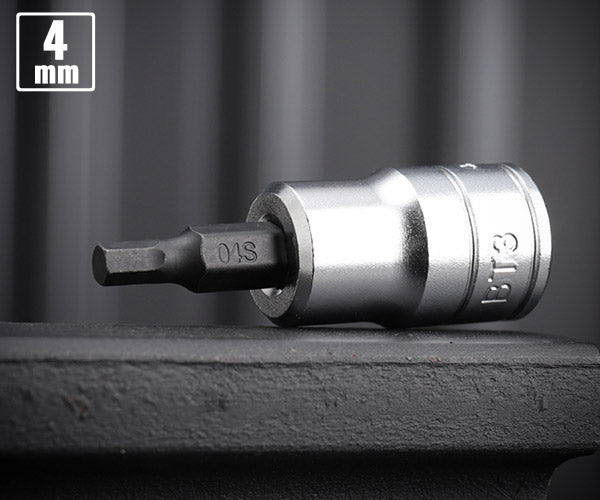 KTC BT3-04S ショートヘキサゴンビットソケット 差込角9.5mm サイズ4mm 六角レンチソケット