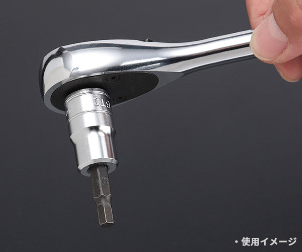 KTC ヘキサゴンビットソケット 差込角9.5mm(9.5sq.)(3/8) サイズ5mm (BT3-05S)(4989433147956) 京都機械工具