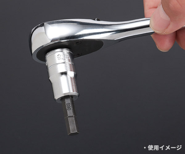 KTC ヘキサゴンビットソケット 差込角9.5mm(9.5sq.)(3/8) サイズ6mm (BT3-06S)(4989433147963) 京都機械工具