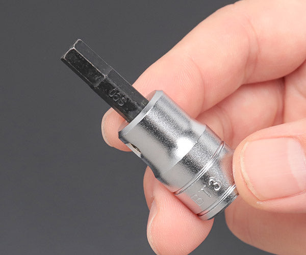 KTC BT3-S-4P2 ショートヘキサゴンビットソケット4点セット (BT3-04S,05S,06S,08S) 差込角9.5mm(9.5sq.)(3/8) エヒメマシンオリジナルセット