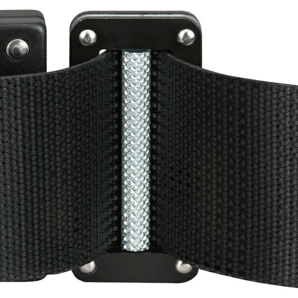TAJIMA タジマ 胴ベルト アルミワンタッチ 黒バックル ( Lサイズ ) BWBL145-BK 鍛造アルミワンタッチバックル