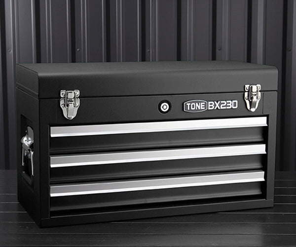 TONE ツールチェスト 508X232X302mm ブラック (BX230BK)(4953488220575) トネ