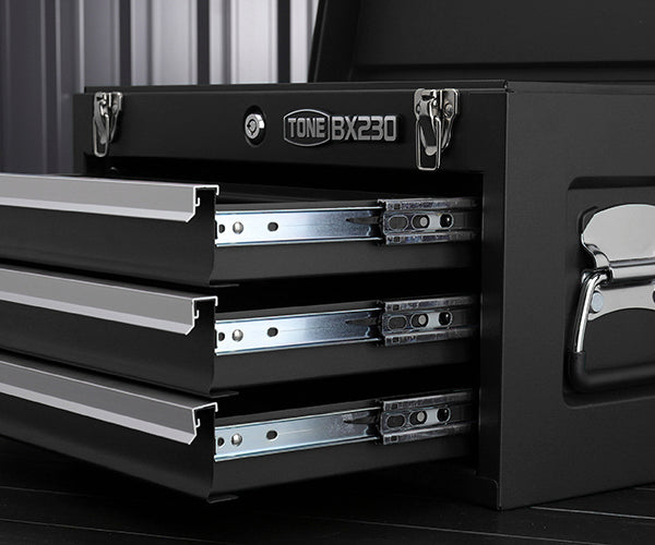 TONE ツールチェスト 508X232X302mm ブラック (BX230BK)(4953488220575) トネ