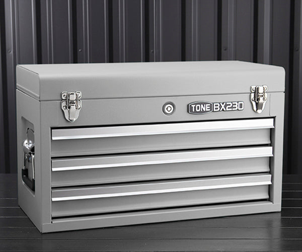 TONE ツールチェスト 508X232X302mm シルバー (BX230SV)(4953488220582) トネ
