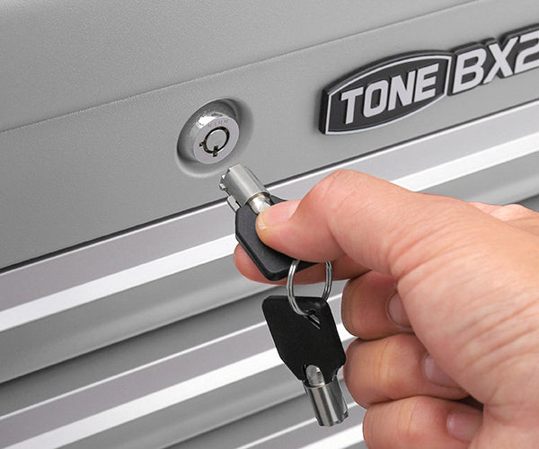 TONE ツールチェスト 508X232X302mm シルバー (BX230SV)(4953488220582) トネ