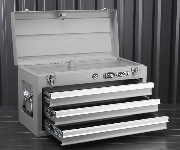 TONE ツールチェスト 508X232X302mm シルバー (BX230SV)(4953488220582) トネ