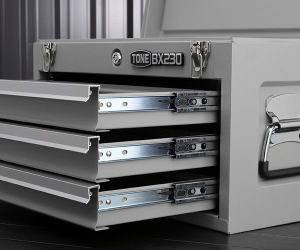 TONE ツールチェスト 508X232X302mm シルバー (BX230SV)(4953488220582) トネ