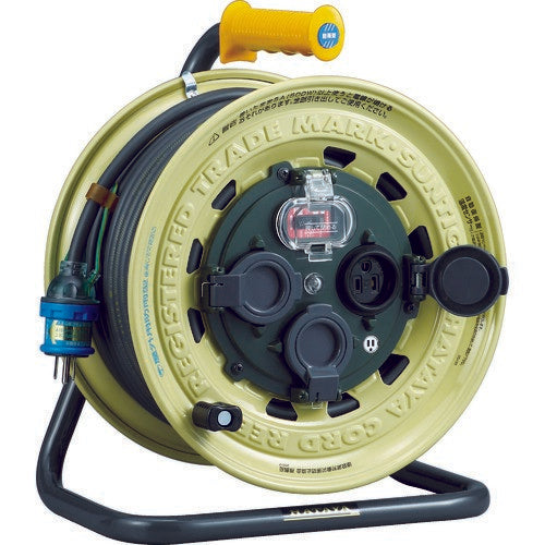 HATAYA(ハタヤ) 屋外用 サンタイガーレインボーリール 単相100V 30m アース・ブレーカー付