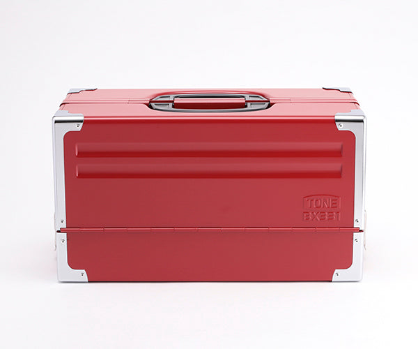 TONE ツールケース(メタル) V形3段式 433X220X240mm (BX331)(4953488209648) トネ