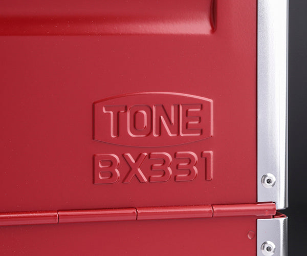 TONE ツールケース(メタル) V形3段式 433X220X240mm (BX331)(4953488209648) トネ