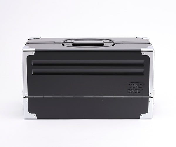 TONE ツールケース(メタル) V形3段式 マットブラック (BX331BK)(4953488211979) トネ