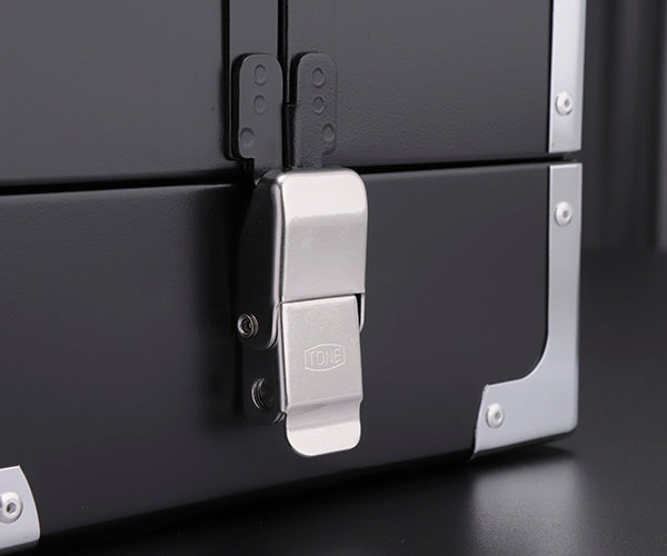 TONE ツールケース(メタル) V形3段式 マットブラック (BX331BK)(4953488211979) トネ