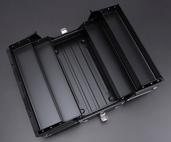 TONE ツールケース(メタル) V形3段式 マットブラック (BX331BK)(4953488211979) トネ