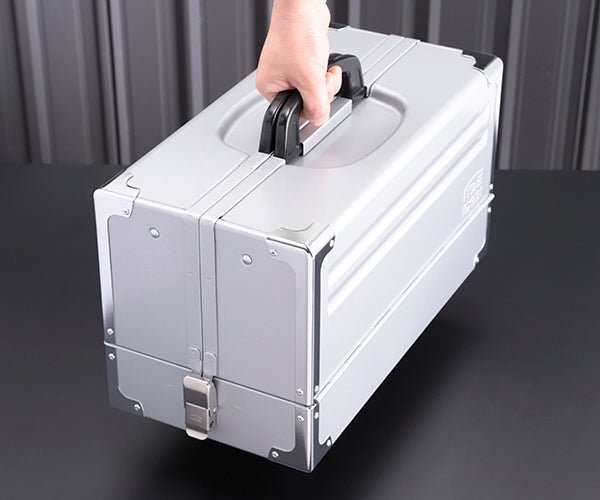 TONE ツールケース(メタル) V形3段式 シルバー (BX331SV)(4953488212655) トネ