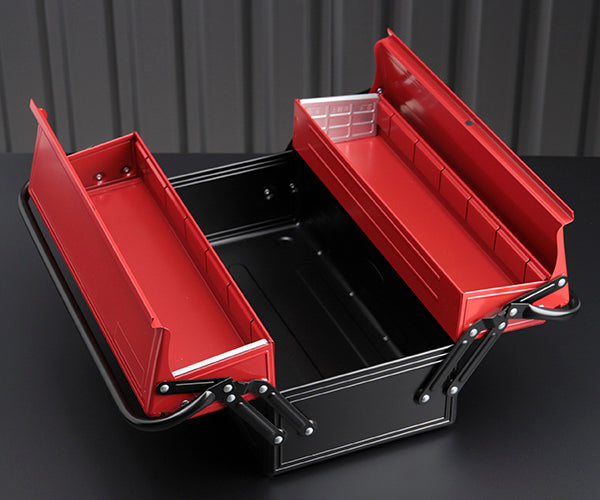TONE ツールケース(メタル) V形2段式 410X220X190mm (BX420)(4953488294521) トネ