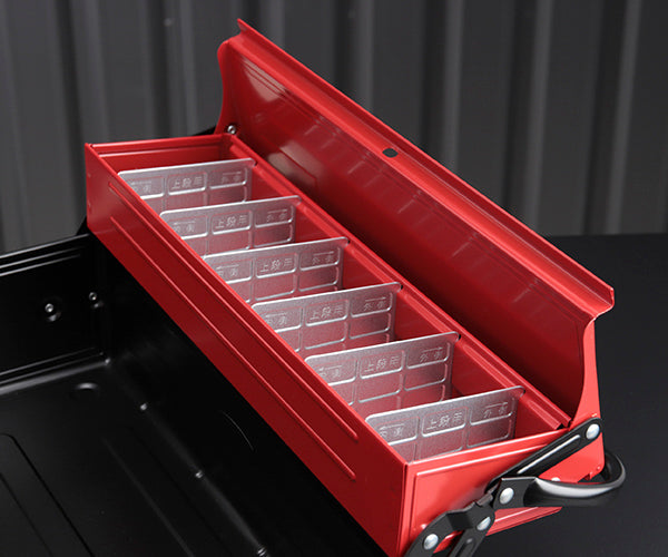 TONE ツールケース(メタル) V形2段式 410X220X190mm (BX420)(4953488294521) トネ