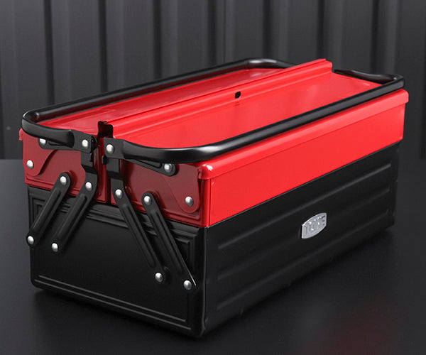 TONE ツールケース(メタル) V形2段式 410X220X190mm (BX420)(4953488294521) トネ