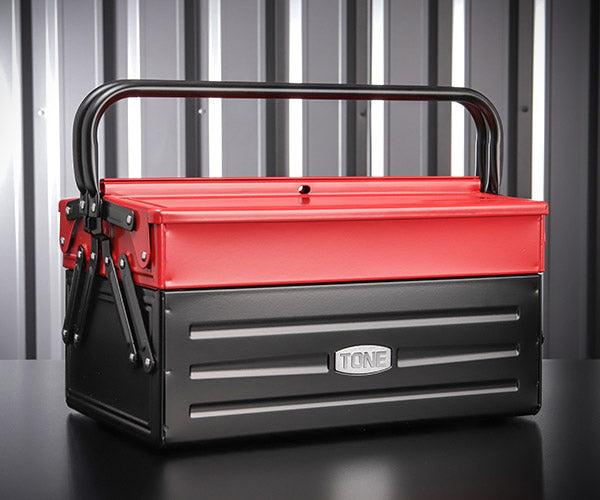 TONE ツールケース(メタル) V形2段式 350X220X190mm (BX420S)(4953488297294) トネ