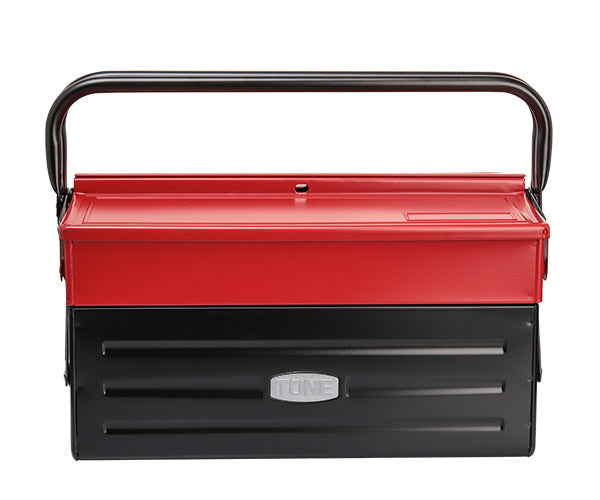 TONE ツールケース(メタル) V形2段式 350X220X190mm (BX420S)(4953488297294) トネ