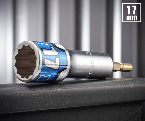 KTC BZP63-17W 6.35sq.インパクトドライバ用ソケットビット17mm (十二角) 難攻不落ソケット