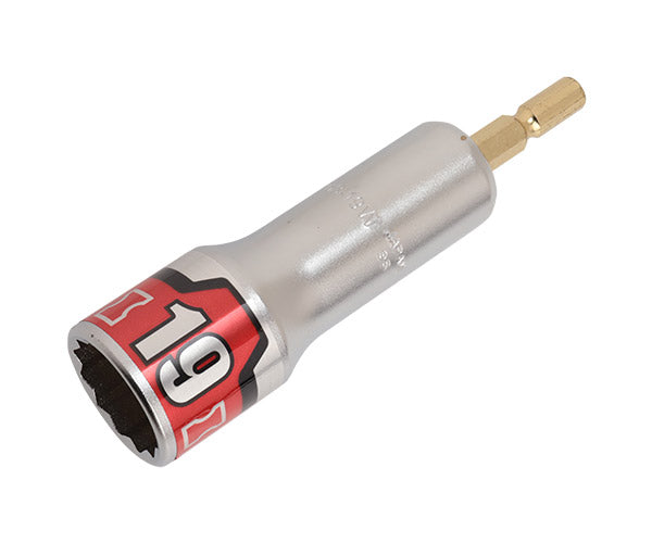 KTC BZP63-19W 6.35sq.インパクトドライバ用ソケットビット19mm (十二角) 難攻不落ソケット