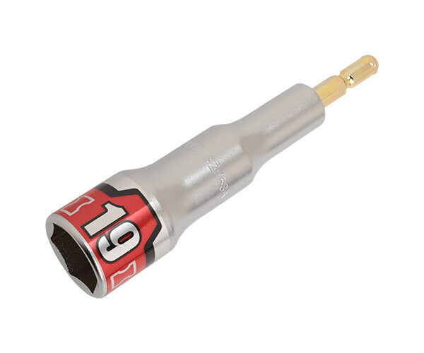 KTC インパクト用40V対応ソケットビット シャンク1/4インチ サイズ19mm 六角 (BZP63A-19)(4989433177335) 京都機械工具
