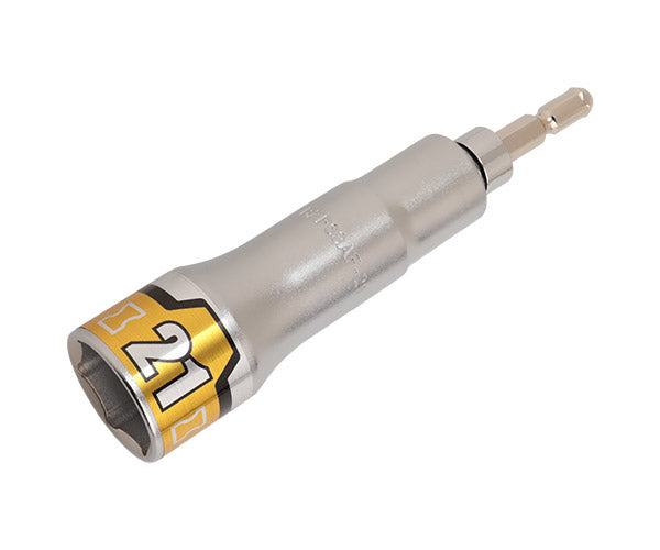 KTC インパクト用40V対応フレックスソケットビット シャンク1/4インチ サイズ21mm 六角 (BZP63AF-21)(4989433177373) 京都機械工具