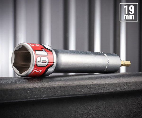 KTC インパクト用ロングソケットビット シャンク1/4インチ サイズ19mm 六角 (BZP63L-19)(4989433174846) 京都機械工具