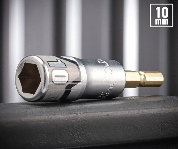 KTC インパクト用ショートソケットビット シャンク1/4インチ サイズ10mm 六角 (BZP63S-10)(4989433174686) 京都機械工具