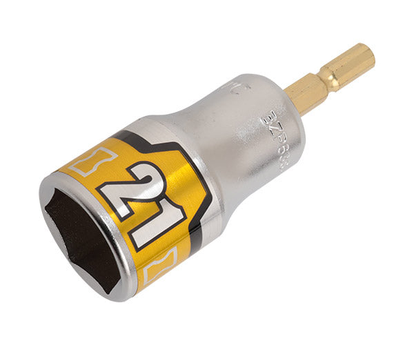 KTC インパクト用ショートソケットビット シャンク1/4インチ サイズ21mm 六角 (BZP63S-21)(4989433174747) 京都機械工具