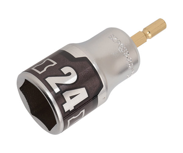 KTC インパクト用ショートソケットビット シャンク1/4インチ サイズ24mm 六角 (BZP63S-24)(4989433174761) 京都機械工具