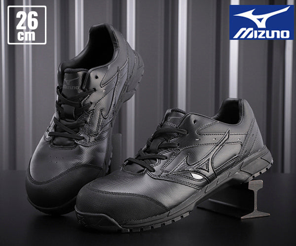 ミズノ 安全靴 C1GA171009 26.0cm ブラック オールマイティCS 紐タイプ MIZUNO おしゃれ かっこいい 作業靴 スニーカー