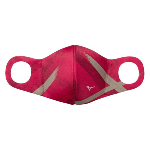 【限定特価】ミズノ 発熱素材 シナジーデザインブレスサーモマウスカバー ユニセックス Mサイズ レッド C2JY1B02-62 マスク MIZUNO