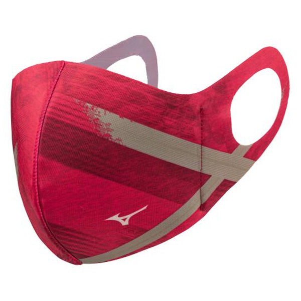 【限定特価】ミズノ 発熱素材 シナジーデザインブレスサーモマウスカバー ユニセックス Mサイズ レッド C2JY1B02-62 マスク MIZUNO