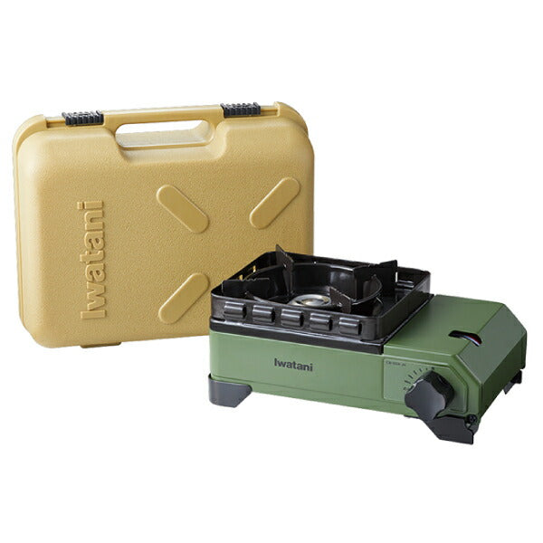 岩谷(イワタニ) カセットフー タフまるJr. オリーブ CB-ODX-JR Iwatani ガスコンロ カセットコンロ 緑 アウトドア