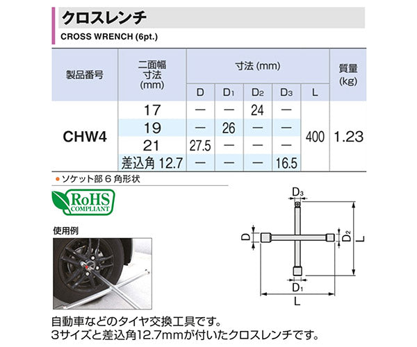 TONE クロスレンチ (CHW4)(4953488408270) トネ