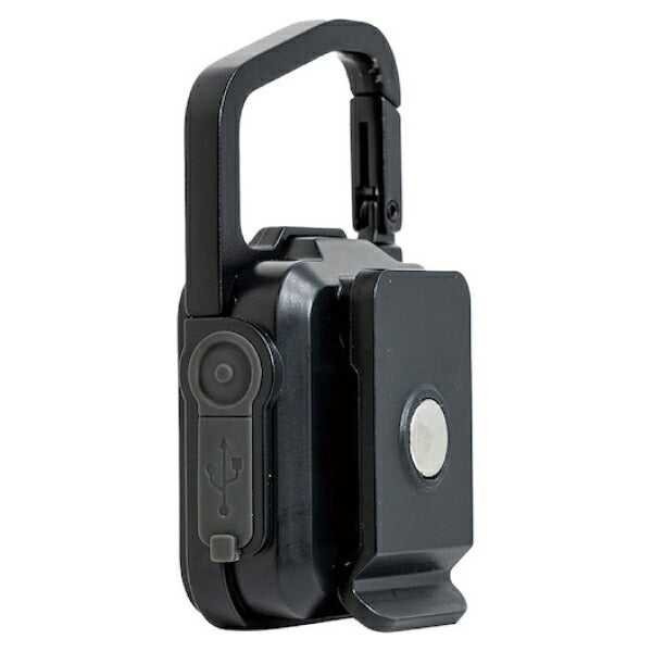 ムサシ 充電式スーパーフラッシュライト 6W ブラック COB-WL005BK 保護等級IP65 LEDライト 投光器 アウトドア 防災