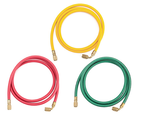 デンゲン R-12チャージングホース 3色セット 1.6m 赤黄緑 両端ストレート延長タイプ (CP-H-1600-S) (4562396136948) DENGEN
