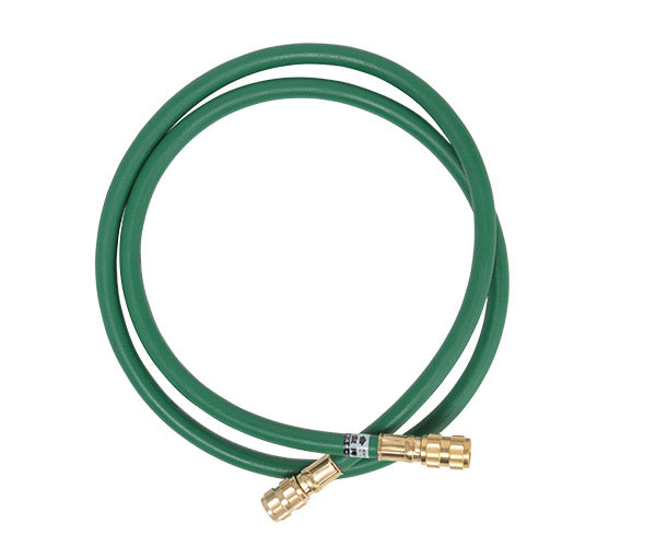 DENGEN HFC-134a専用虫押し付きチャージングホース(緑/ガス用) CP-H1200FGC-SS