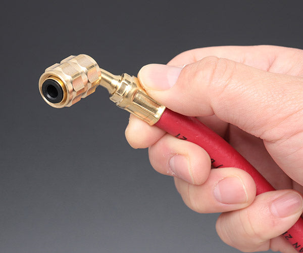 デンゲン 134aチャージングホース 赤 高圧用 1.2m 虫押しナシ 単品 (CP-H1200FR-SL) (4562396136757) DENGEN