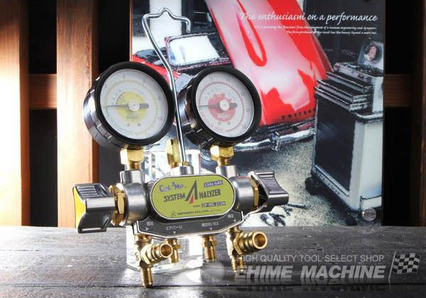 DENGEN 134a用2バルブマニホールドゲージ CP-MG213N